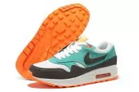 new style nike air max 87 leather blanc gris bleu orange,les baskets air max 87 cuir de nike